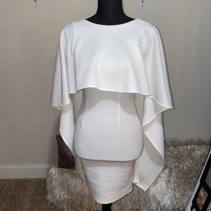 White Cape Dress